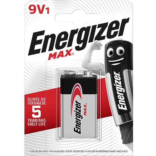 Батарейка 6LR61/крона, 9.0 V, ENERGIZER Max Alkaline Батарейка 6LR61/крона, 9.0 V, ENERGIZER Max Alkaline