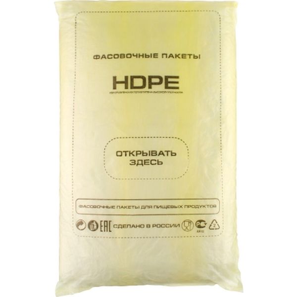 Пакеты фасовочные в брикете, 23*36 см, ПНД 7 мкм, прозрачные, Komfi (700 шт.)