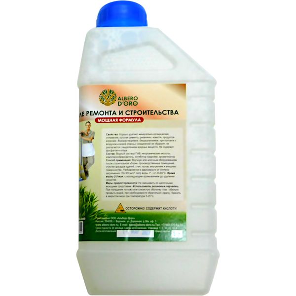 Средство моющее после ремонта и строительства Albero D'ORO Cleaner Wheel, 1000 мл Акция!