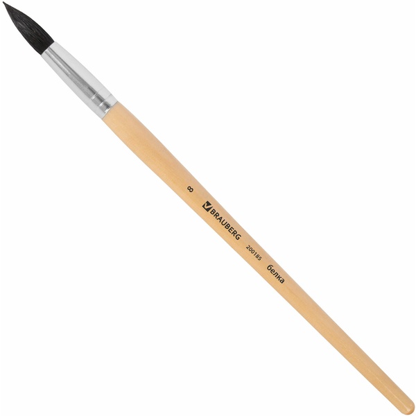 Кисть белка N 8  BRAUBERG  Акция!