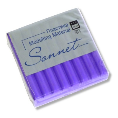 Пластика (полимерная глина) СОНЕТ, запекаемая, 56 г, фиолетовая светлая Акция!