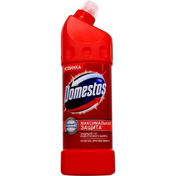 Средство чистящее и дезинфицирующее Domestos Гель Фруктовая свежесть, 1000 мл (флакон с и/г)
