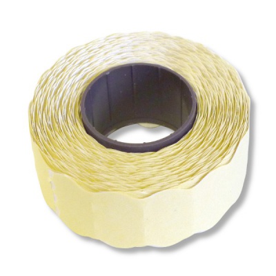 Этикет-лента ВОЛНА, 22*12 мм, 800 шт., белая