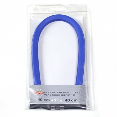 Лекало пластиковое 40 см Koh-I-Noor гибкое синее Акция!