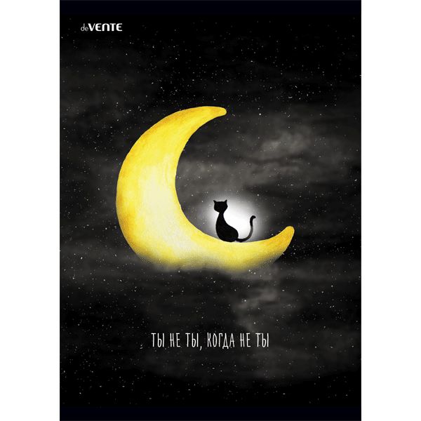 Тетрадь А4, клетка, 80 л., на скобе, 60 г/м², вд-лак, deVENTE Ты не ты, когда не ты