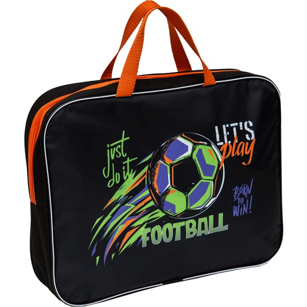 Папка-портфель А4, текстильная, на молнии, 1 отд., внутр. карм., Attomex Football Папка-портфель А4, текстильная, на молнии, 1 отд., внутр. карм., Attomex Football