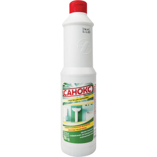 Средство чистящее для сантехники САНОКС Удаление ржавчины и известкового налета, 750 мл