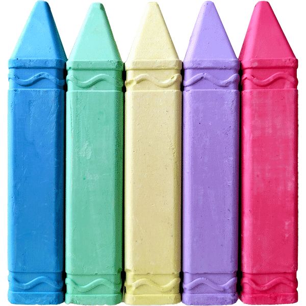 Мелки цветные для асфальта, квадратные, 5 шт/5 цв, deVENTE Cosmo