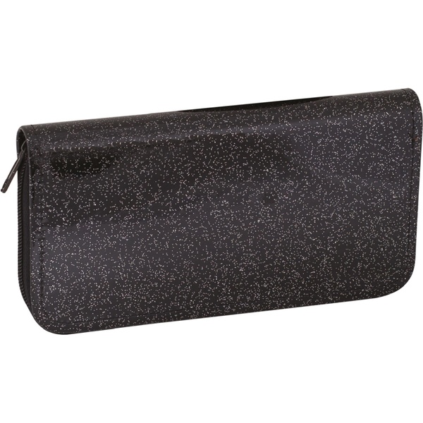Пенал 1 отд., на молнии, 190*100*15 мм, ПВХ с блестками, ArtSpace My Space_черный