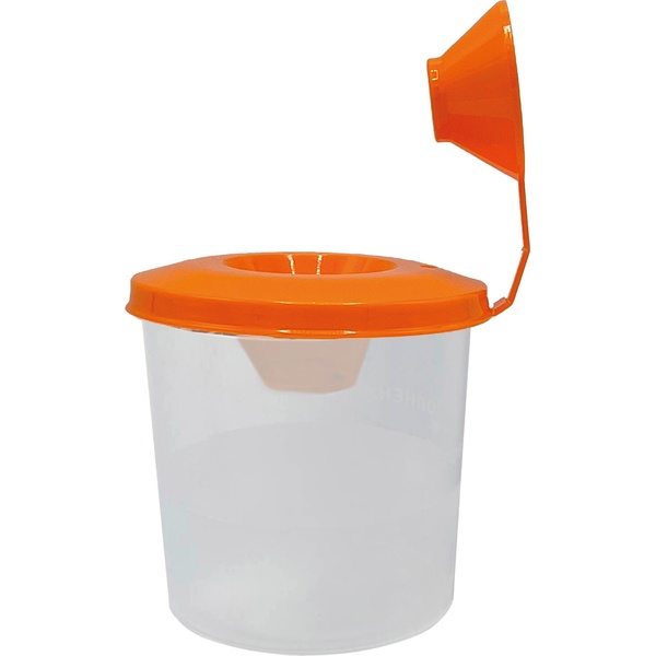 Стакан-непроливайка одинарный, прозр. емкость, цв. крышка с пробкой, ПЧЕЛКА_5 дизайнов