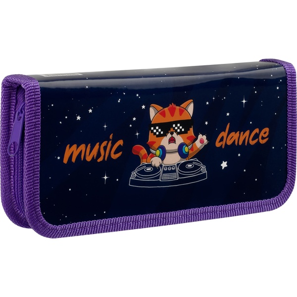 Пенал 1 отд., на молнии, 190*90*30 мм, лам. картон, ArtSpace Music dance Акция!