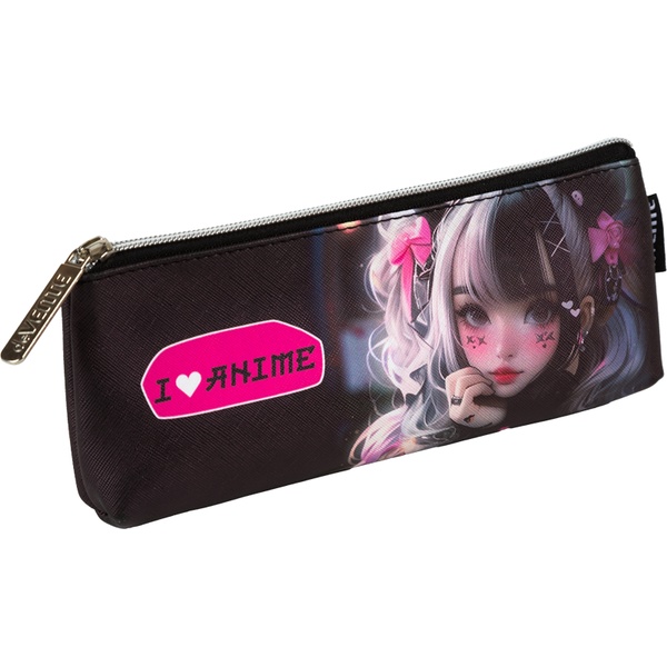 Пенал 1 отд., на молнии, 210*80*35 мм, полиэстер, deVENTE I love Anime
