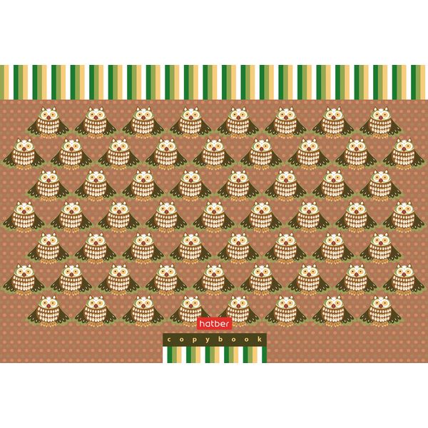 Тетрадь А5, линия, 48 л., на скобе, 70 г/м², мат. лам., выб. лак, Hatber Совушки (акционный товар) Тетрадь А5, линия, 48 л., на скобе, 70 г/м², мат. лам., выб. лак, Hatber Совушки (акционный товар)