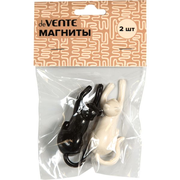 Магниты канцелярские deVENTE Cats, 2 шт., в п/п Магниты канцелярские deVENTE Cats, 2 шт., в п/п