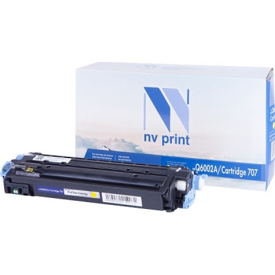 Картридж NVP совместимый HP Q6002A / Canon 707 Yellow для LaserJet Color 1600 / 2600n / 2605 / 2605d
