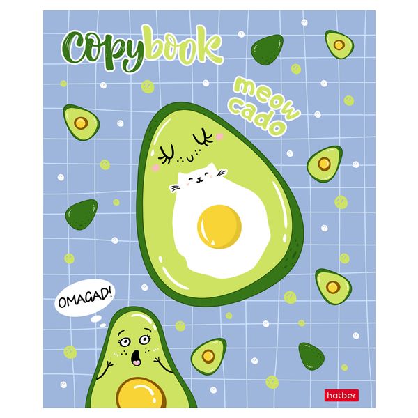 Тетрадь А5, клетка, 48 л., на скобе, 60 г/м², Hatber Просто добавь яйцо! (акционный товар)