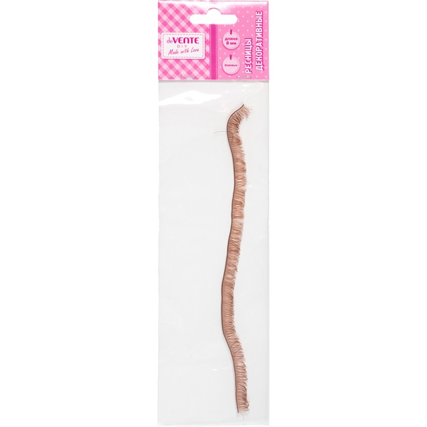 Реснички декоративные, 200*8 мм, цв.: бежевый, deVENTE (1 шт.) Акция!