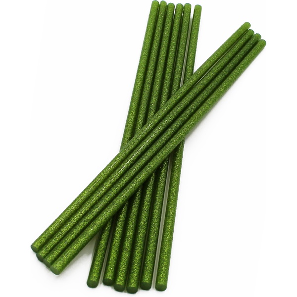 Стержень клеевой к термопистолету, Ø7 мм, длина 300 мм, зеленый, VIKEY (1 шт)