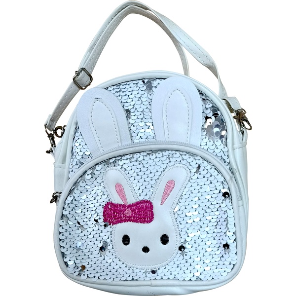 Рюкзак мини НАША ИГРУШКА Зайчик, 18*15*11 см, с пайетками, 1 отд., 1 наруж. карман