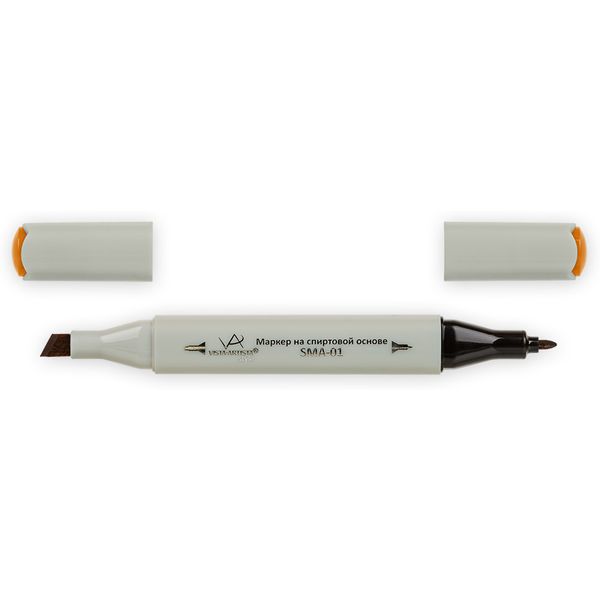 Скетчмаркер 2-сторонний, 0.7 мм/1-7 мм, спирт. основа, т. охра желтая_Deep Yellow Orche, VISTA-ARTISTA Style Акция!