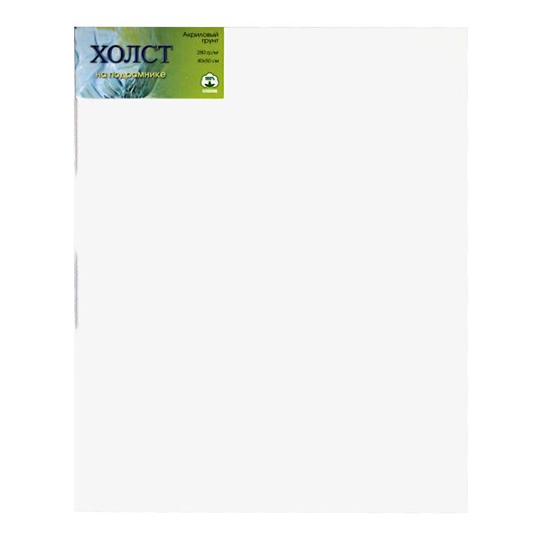 Холст на подрамнике грунтованный, 40*50 см, 100% хлопок, м/зерно, 280 г/м², акриловый грунт, СОНЕТ