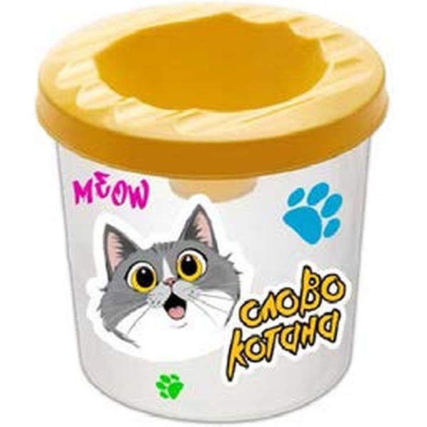 Стакан-непроливайка одинарный, прозрачный ПЧЕЛКА Слово котана