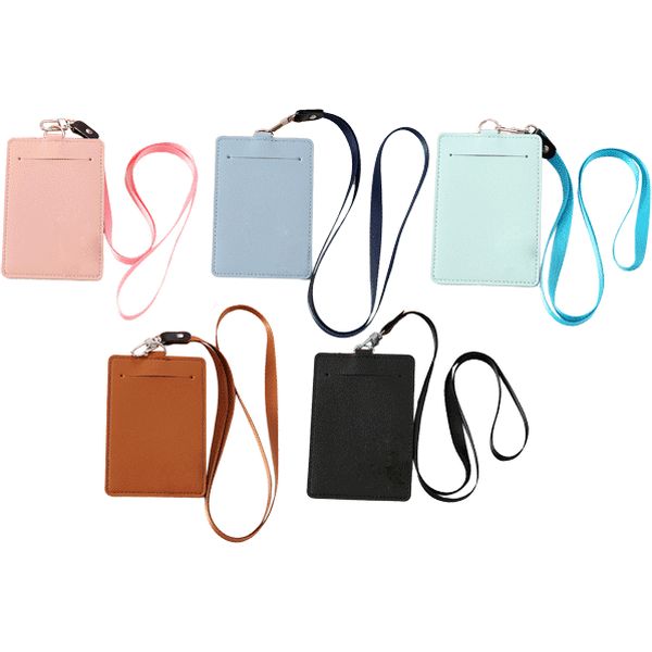 Бейдж на ленте с карабином deVENTE. Classic, 110*77 мм, вертикальный, 2 отд., иск. кожа, 5 дизайнов