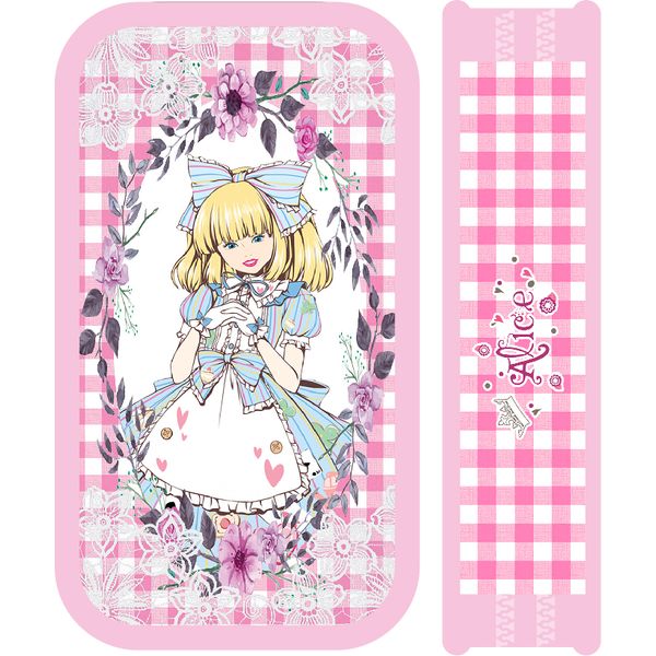 Пенал 2 отд., на молнии, 190*115*30 мм, лам. картон, тканевый торец, софт-тач, ПЧЕЛКА Алиса  Акция!