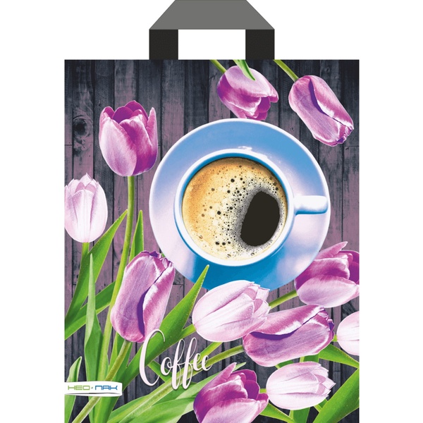 Пакет с петлевой ручкой, 34*28 см, полиэтилен 60 мкм, Пробуждение