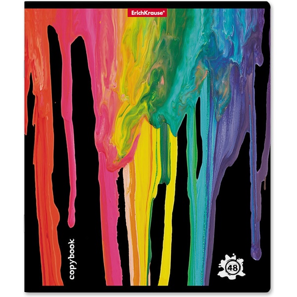 Тетрадь А5, клетка, 48 л., на скобе, 60 г/м², ErichKrause Color Drips