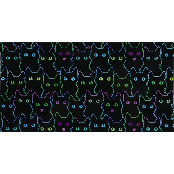 Конверт для денег универсальный (без темы) Dream Cards Кото-принт на черном