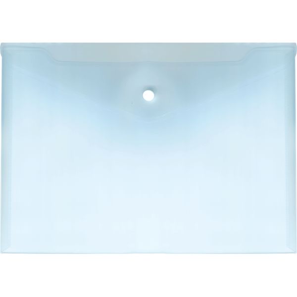 Папка-конверт на кнопке, А4, PP 180 мкм, прозрачная, deVENTE