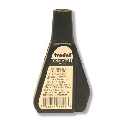 Краска штемпельная TRODAT, 28 мл, на водно-глицерин. основе, черная