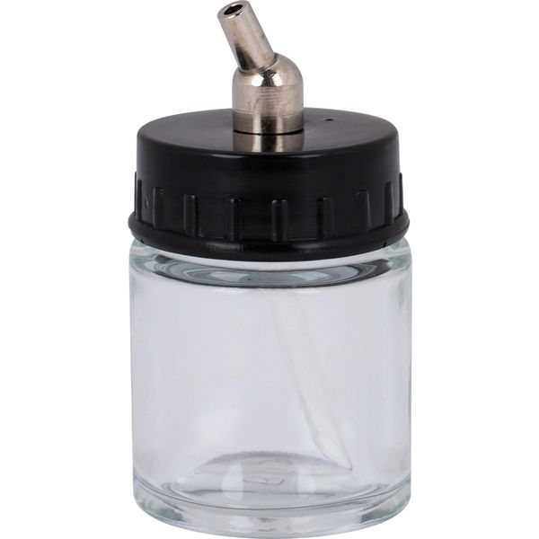 Емкость для краски с крышкой и штуцером 22 мл, стекло Акция!