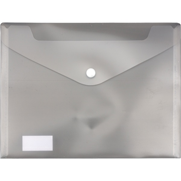 Папка-конверт на кнопке, А5, 180 мкм, прозрачная, deVENTE