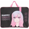 Папка художника, А3, текстильная, с ручками, молния вокруг, КОКОС Happy Anime  Акция!