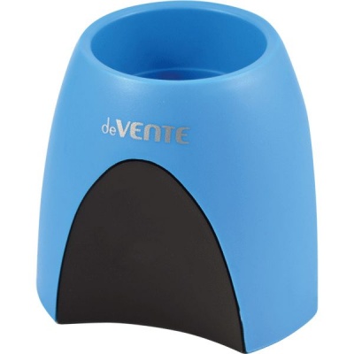 Органайзер для канцелярии (стакан) deVENTE, пластиковый, магнит. вставка для скрепок (10 шт.), голубой Акция!