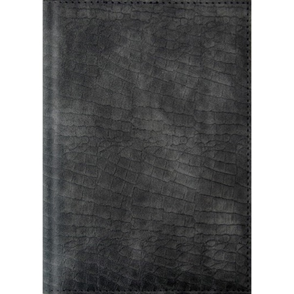 Ежедневник недатированный, А5, 160 л., 60 г/м2, тв. перепл., и/к "питон", поролон, Plano Lacio_серый  Акция!