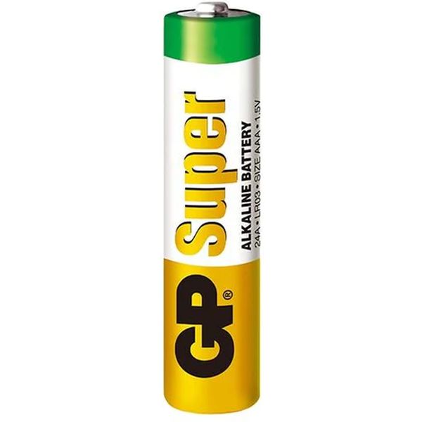 Батарейка LR03/AAA, 1.5 V, GP Super Alkaline ( кратно 4 )