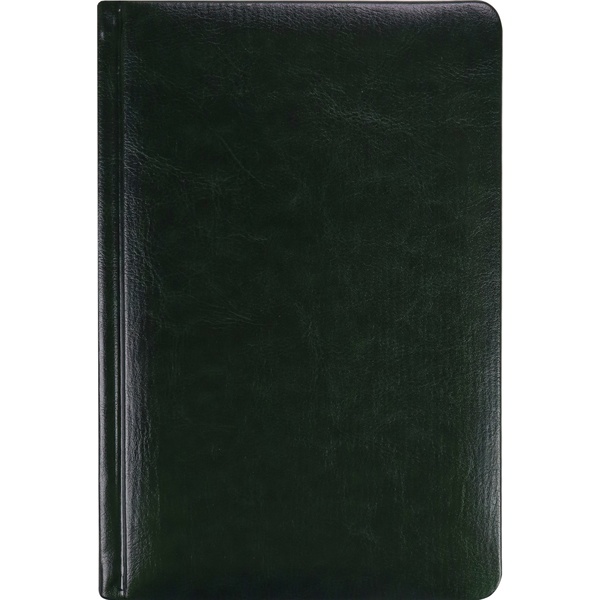 Ежедневник недатированный, А5, 80 л., 70 г/м2, тв. перепл., иск. кожа/порол., Pelle Italiana_Emerald Акция