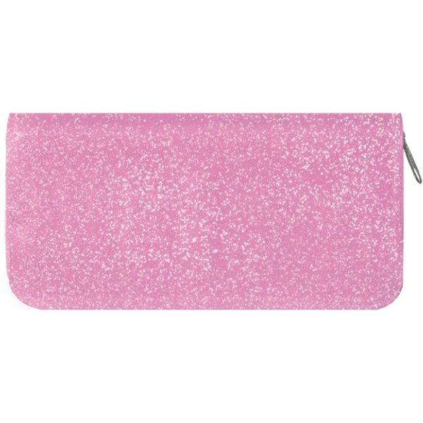 Пенал 1 отд., на молнии, 190*100*26 мм, текстиль (блестящий), органайзер-разделитель, ПЧЕЛКА Розовый Акция!