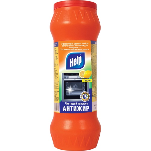 Чистящий порошок HELP 400 гр. антижир лимон