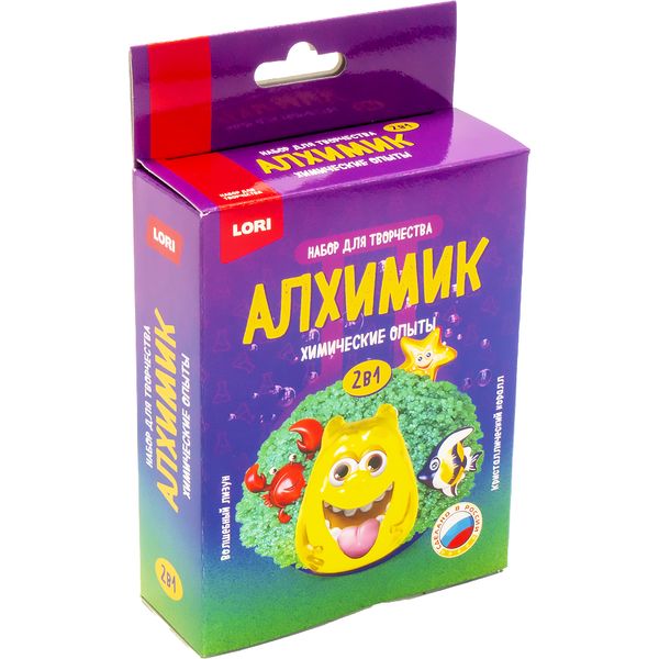 Химические опыты АЛХИМИК 2 в 1 "Волшебный лизун & Кристаллический коралл", 14+ Акция!