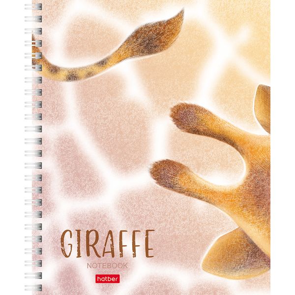 Тетрадь А5, клетка, 48 л., на гребне, 65 г/м², мат. лам., Hatber Хвостики и ушки_4 дизайна