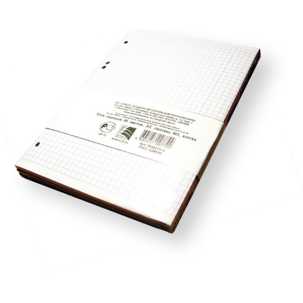 Сменный блок для тетради на кольцах А5, 80 л., клетка, КБК