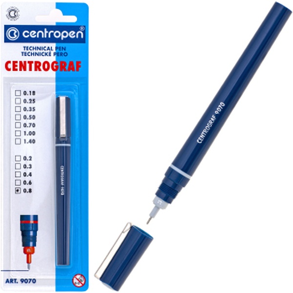 Рапидограф CENTROPEN Centrograf, линия 0.8 мм, уп/блистер Рапидограф CENTROPEN Centrograf, линия 0.8 мм, уп/блистер