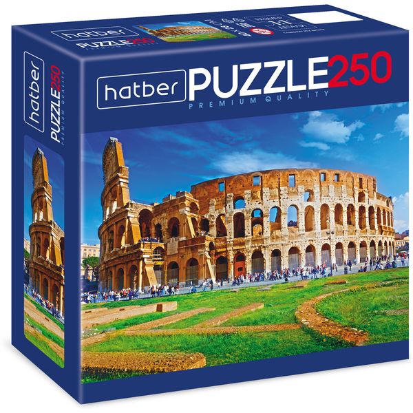 Пазл 250 элементов. Hatber Premium_Колизей, 400*280 мм  Акция!