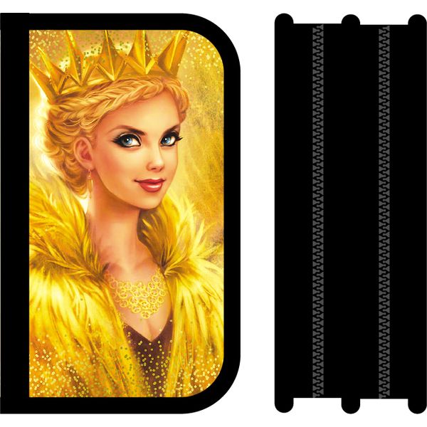 Пенал 2 отд., на молнии, 190*120*50 мм, лам. картон, откид. планка, ПЧЕЛКА Gold Queen Акция!