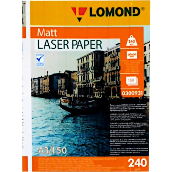 Бумага для лазерной печати, А3, 150 л., 240 г/м², матовая, 2-ст., LOMOND Ultra DS Matt CLC АКЦИЯ!!!