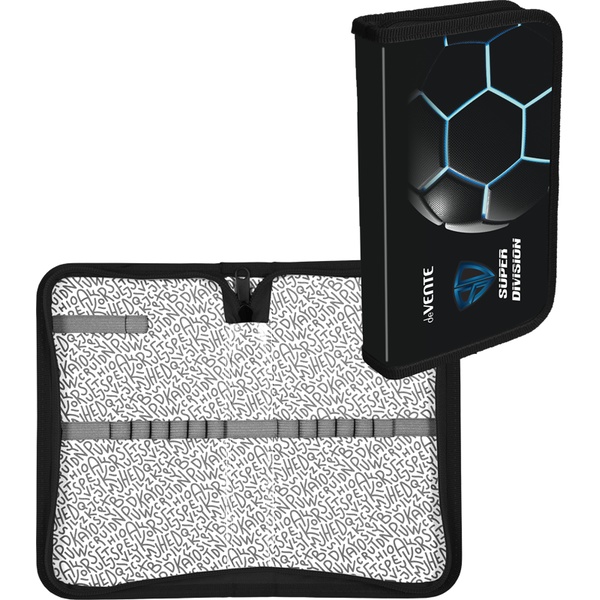 Пенал 1 отд., на молнии, 205*120*25 мм, металлизир. картон, конгрев, deVENTE Super Division